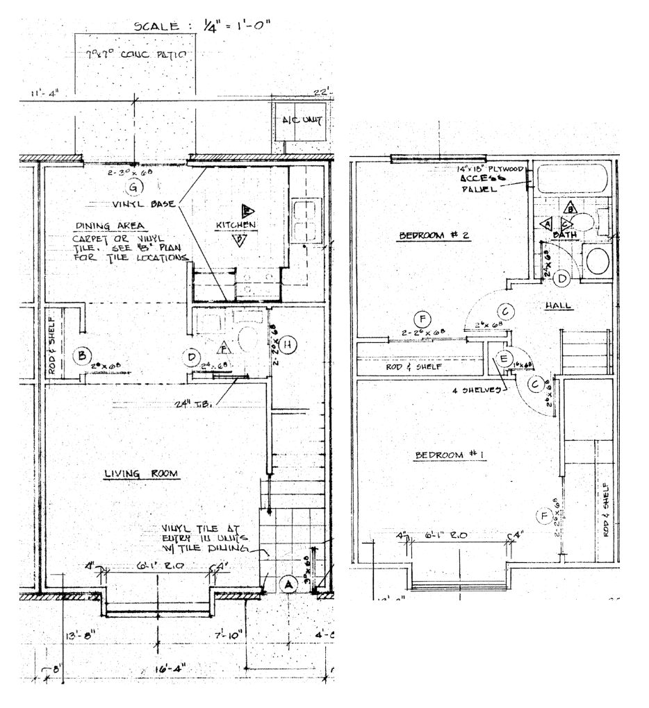2 Bedroom Floorplans