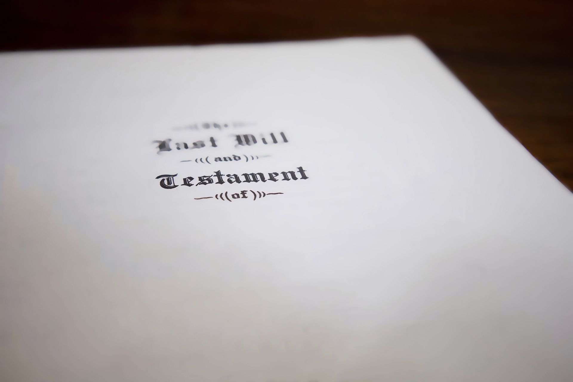 Last Will and Testament