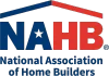 NAHB logo: red and blue house roof over “National Association of Home Builders” text