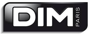 Il logo DIM presenta una scritta bianca in grassetto su sfondo rettangolare nero, con la parola