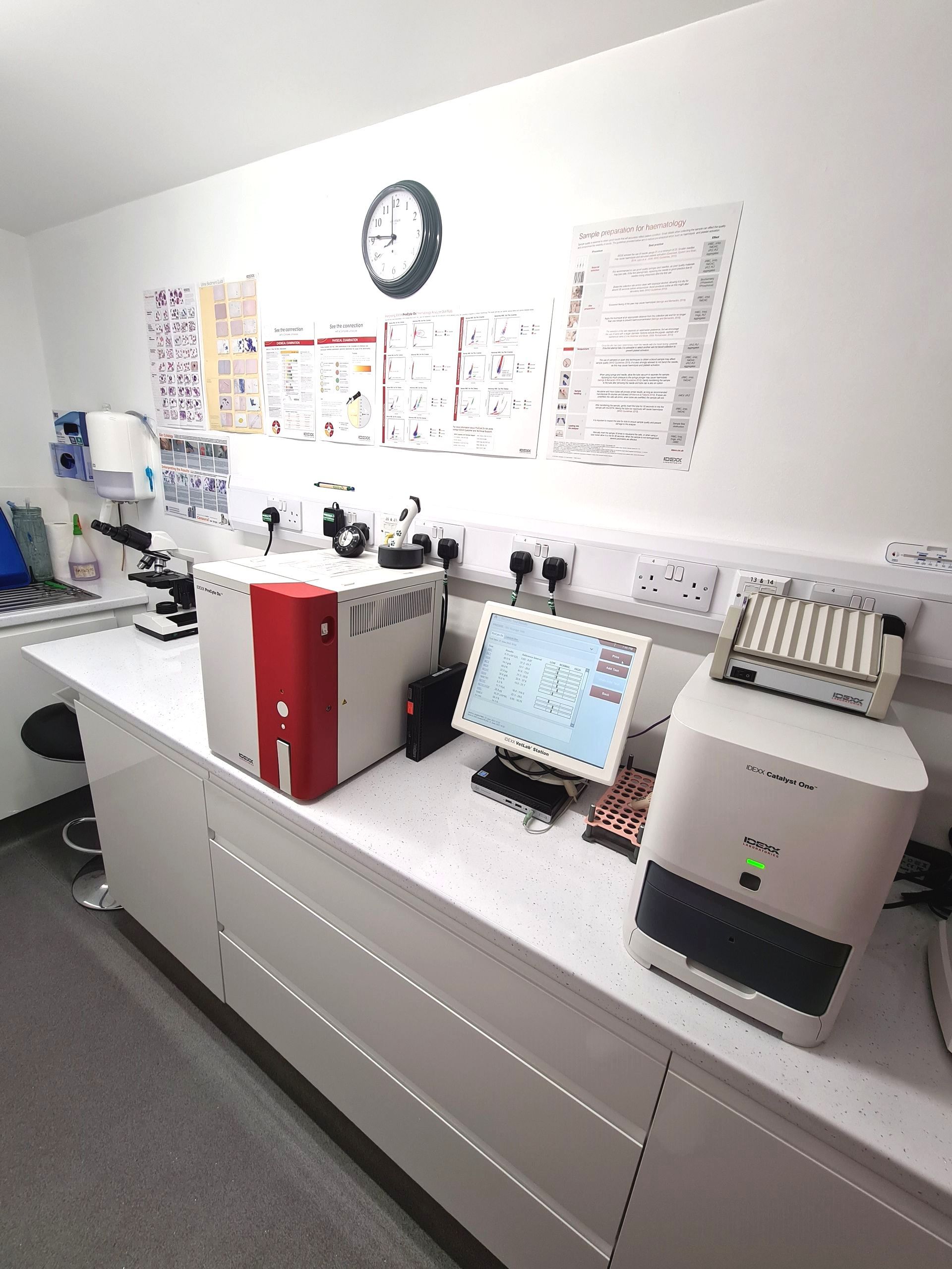 Inside a clinicians room picture one
