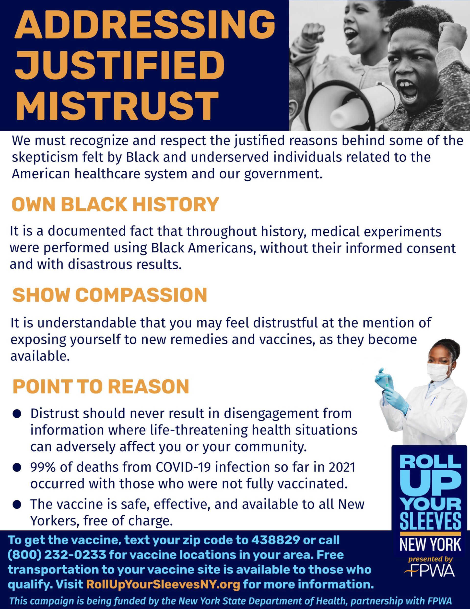 poster addressing justified