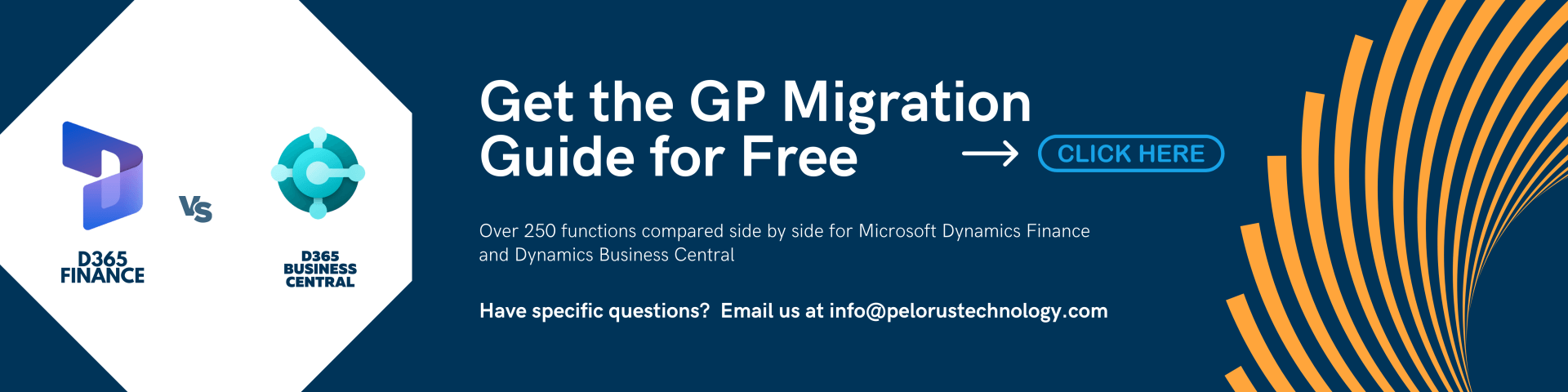 A blue and orange banner that says `` get the gp migration guide for free ''