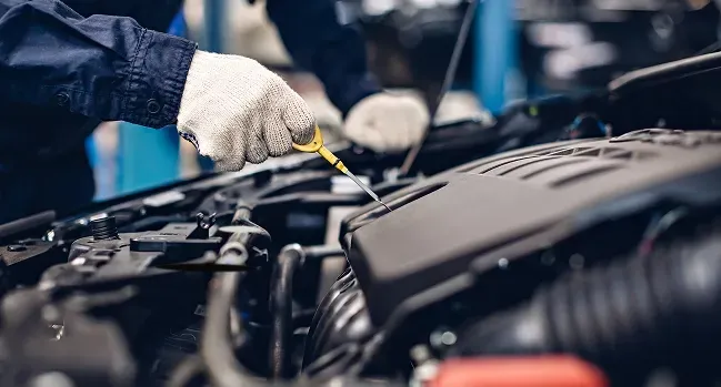Oil repair in progress | Auto Brakes & Lube