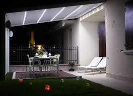 pergola con luci a led