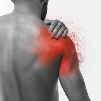 man with pain in Shoulder and Clavicle