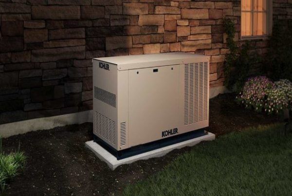 A white box with the word kohler on it
