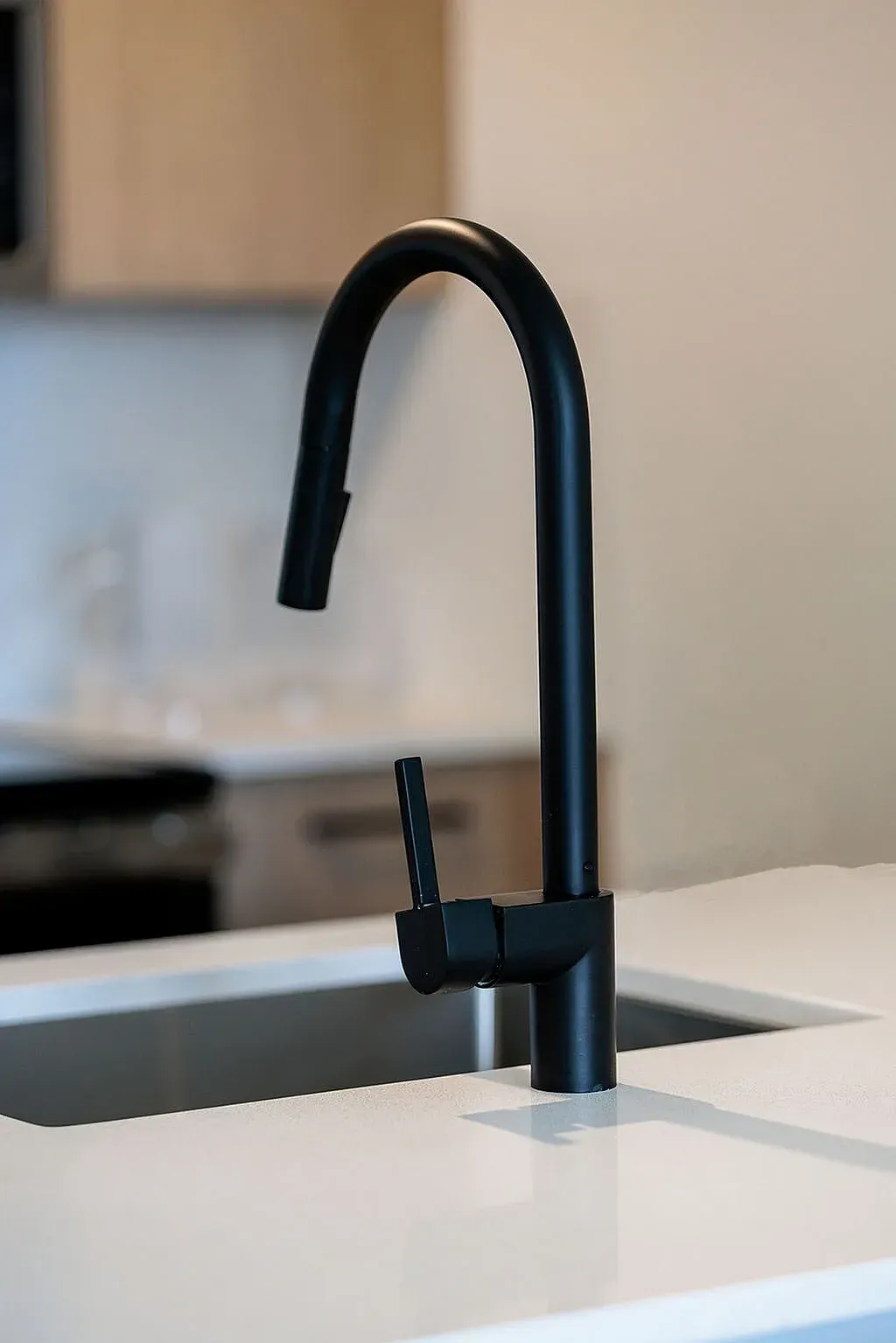 Enjoy our sleek modern kitchens featuring high-end and stylish finishes.