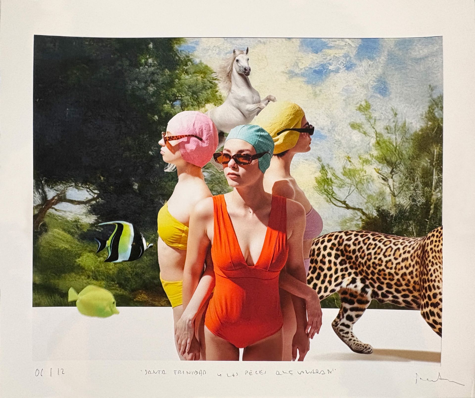 Gicleé 'Santa trinidad y los peces que vuelan' - Mateo Cabrera