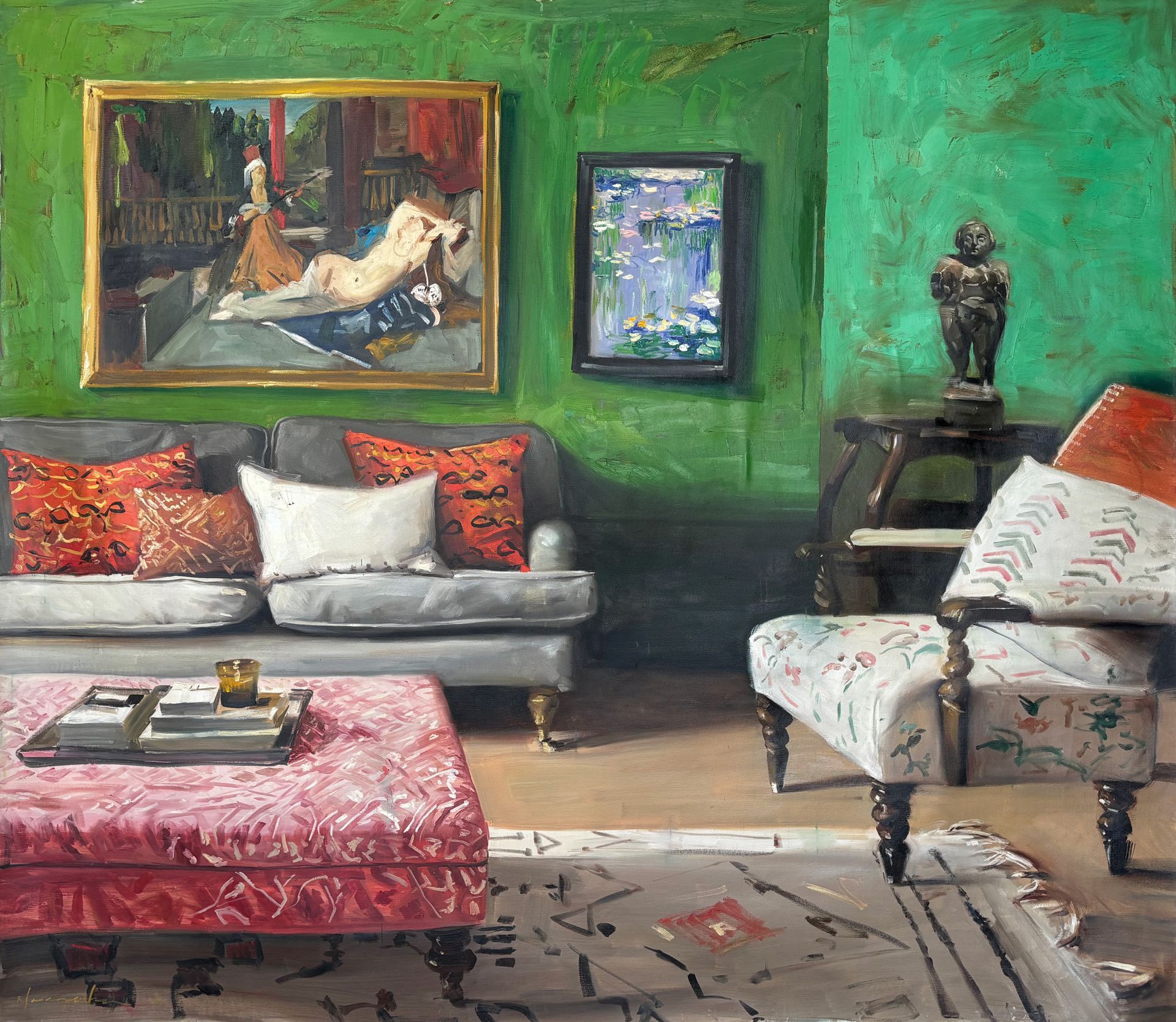 Odalisca y el salón - Rubén Saavedra