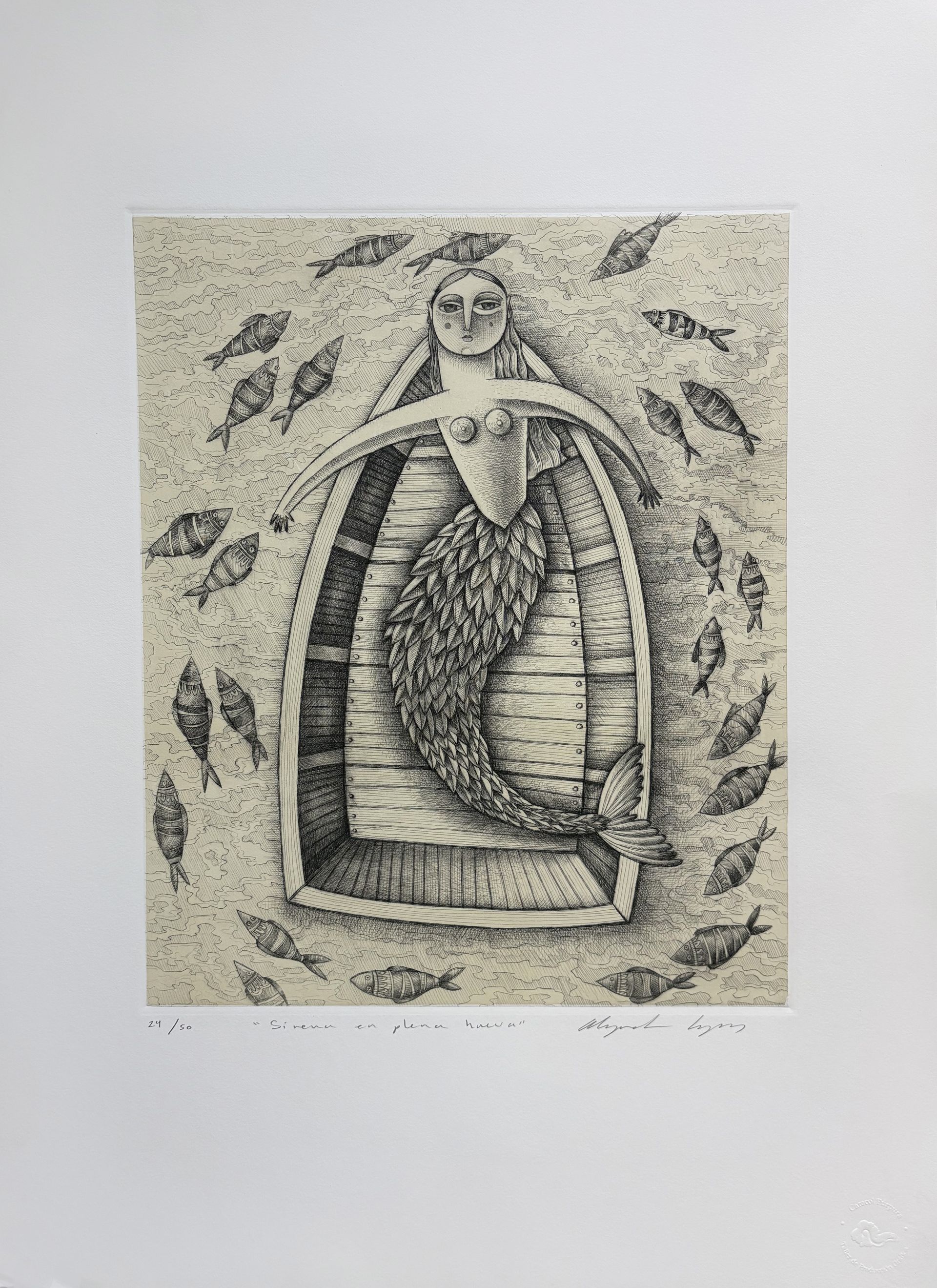 Sirena en plena hueva - Alejandro López