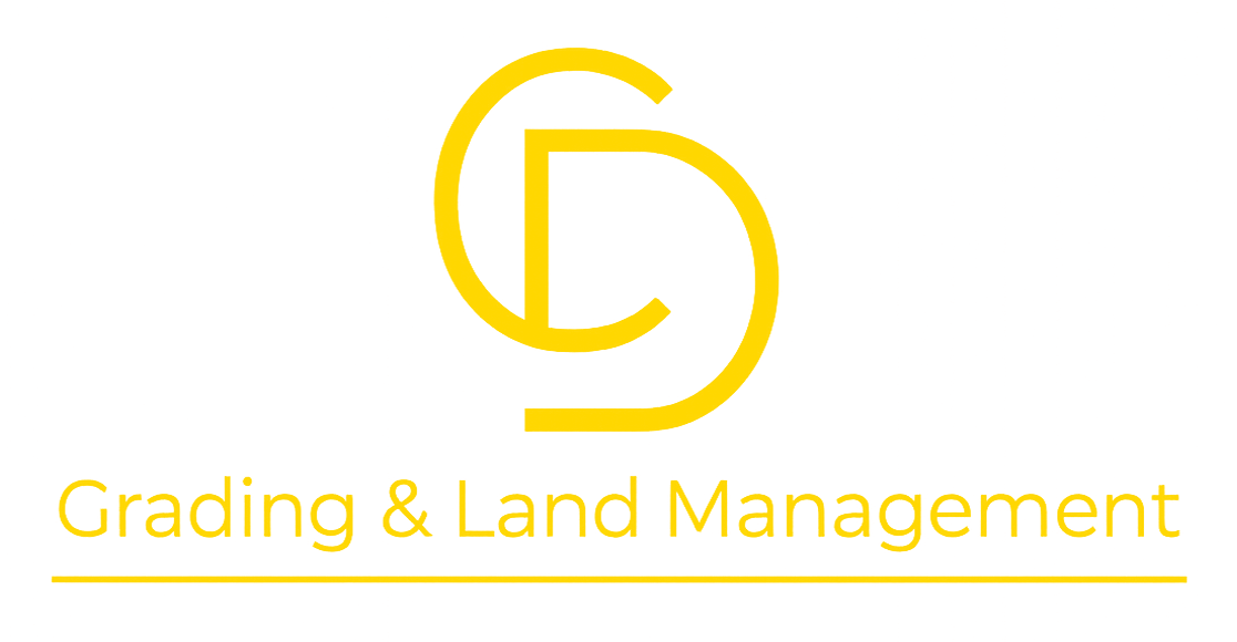 Yellow CD logo with "Grading & Land Management" below.