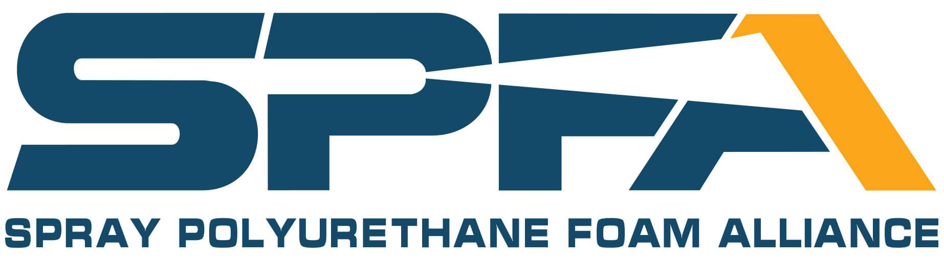 SPFA logo with blue and orange text for Spray Polyurethane Foam Alliance