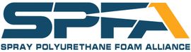 SPFA logo with blue and orange letters above “Spray Polyurethane Foam Alliance” text