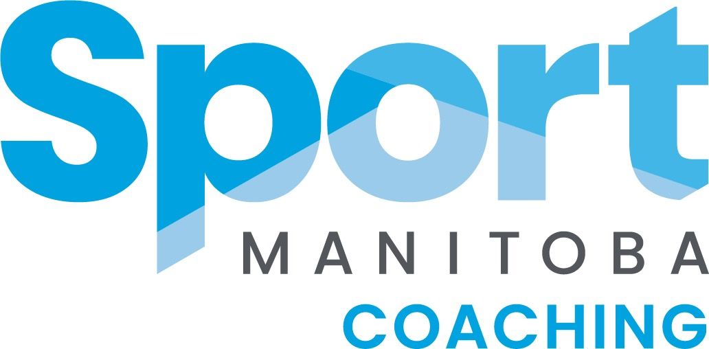 The Sport Manitoba Coaching logo featuring the blue text