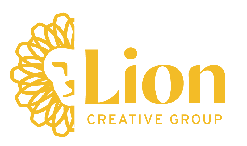 Gold Lion Creative Group logo featuring a stylized lion mane icon beside the company name.