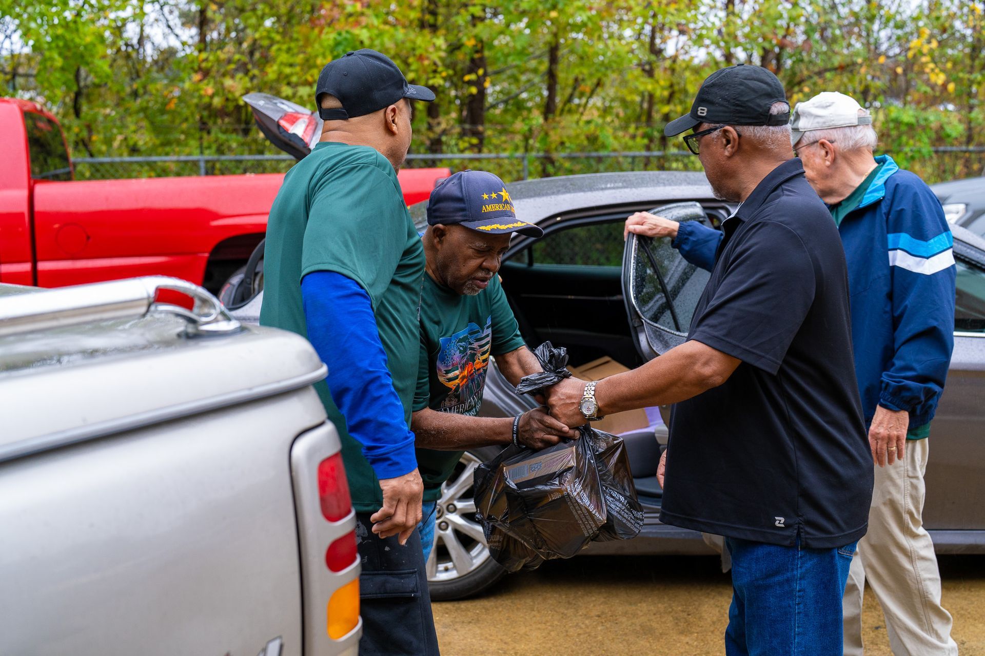 American Legion Post 69 members volunteering