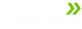 White text with green double arrow on a white background.