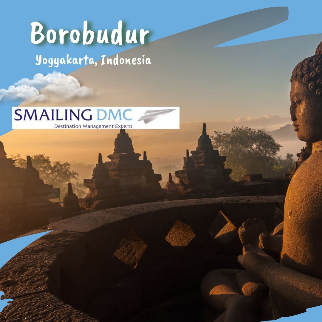 Borobudur Unesco Heritage SIte in Yogyakarta, Indonesia