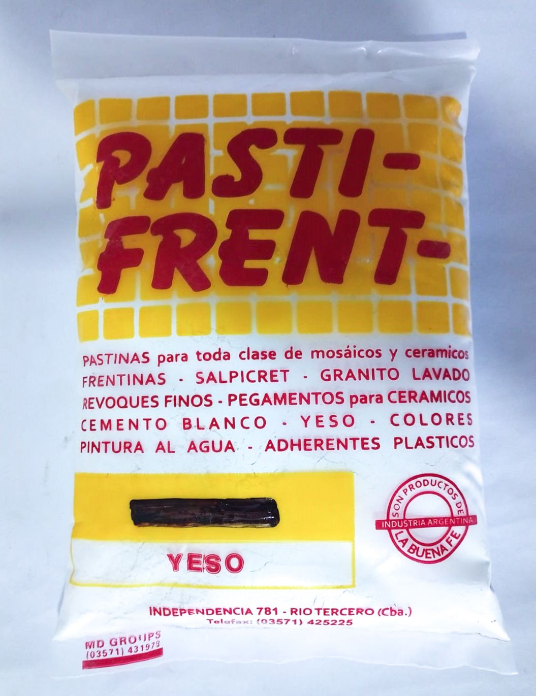 Bolsa de yeso 