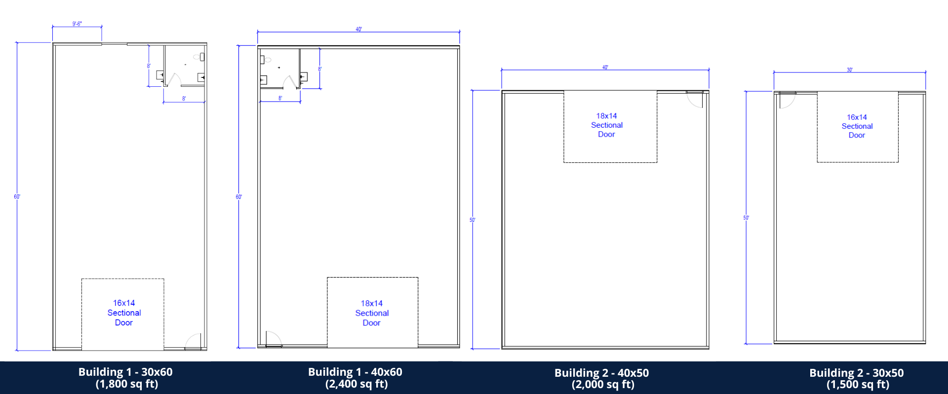 contractor shops and business suites for lease floor plans