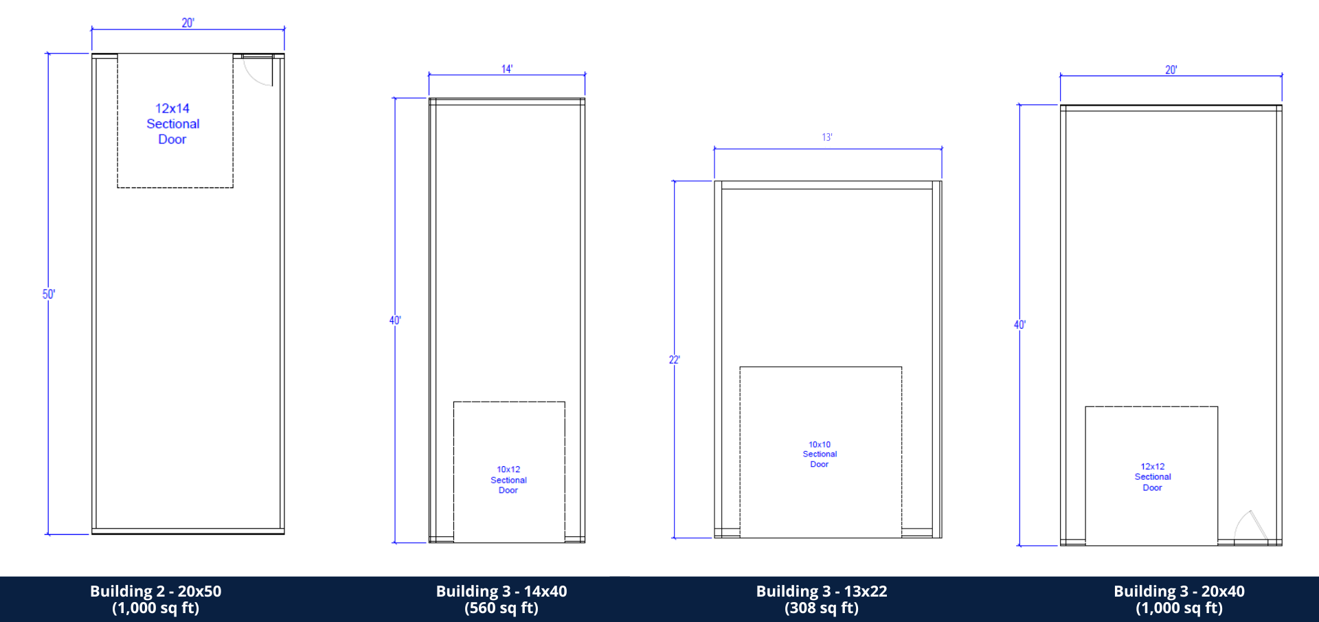 contractor shops and business suites for lease floor plans