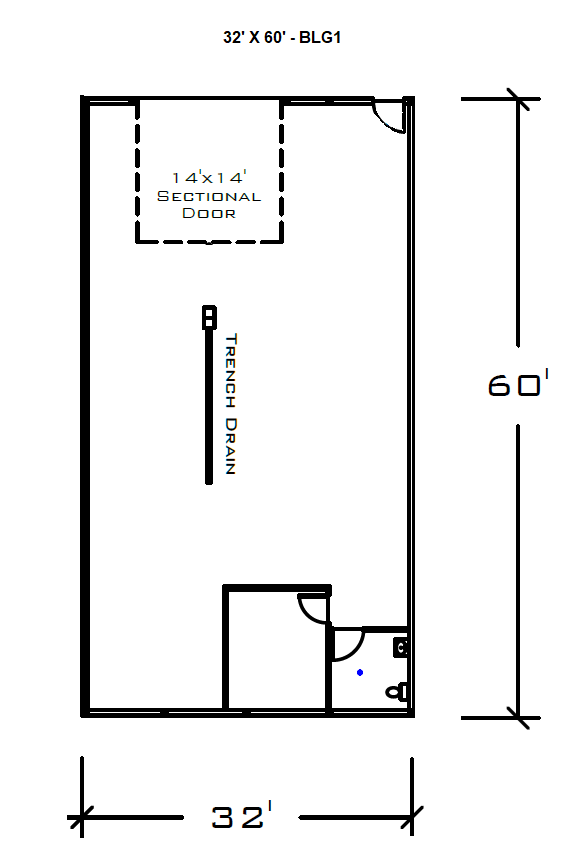 32 x 60 shop space for rent in brookings sd