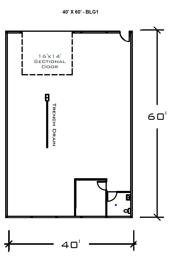 40 x 60 shop space for rent in brookings sd