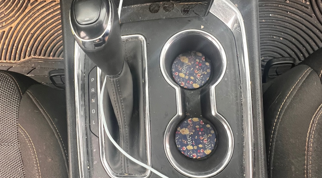 Before Cupholder Cleaning