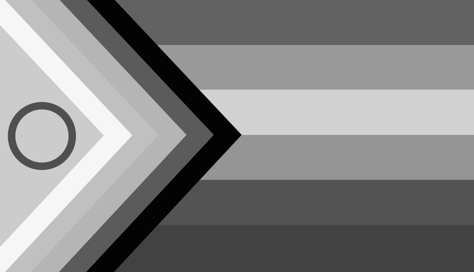 intersex inclusive pride flag with some colors grayed out