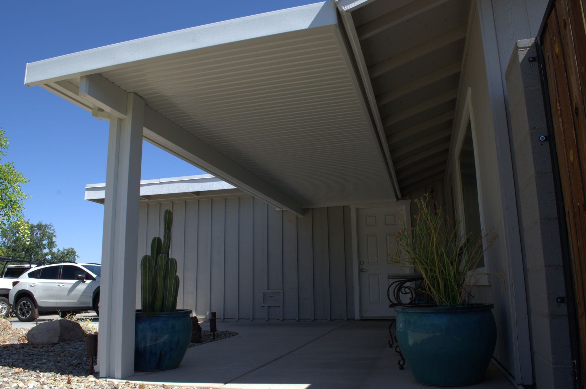 Robust Solid Style Flat Pan Cover installed by Southwest Patio, blending functionality and aesthetics.