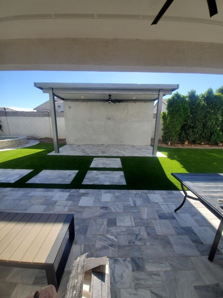 Cave Creek retreats beautified with Solid Style Flat Pan Covers, blending into the scenic backdrop.
