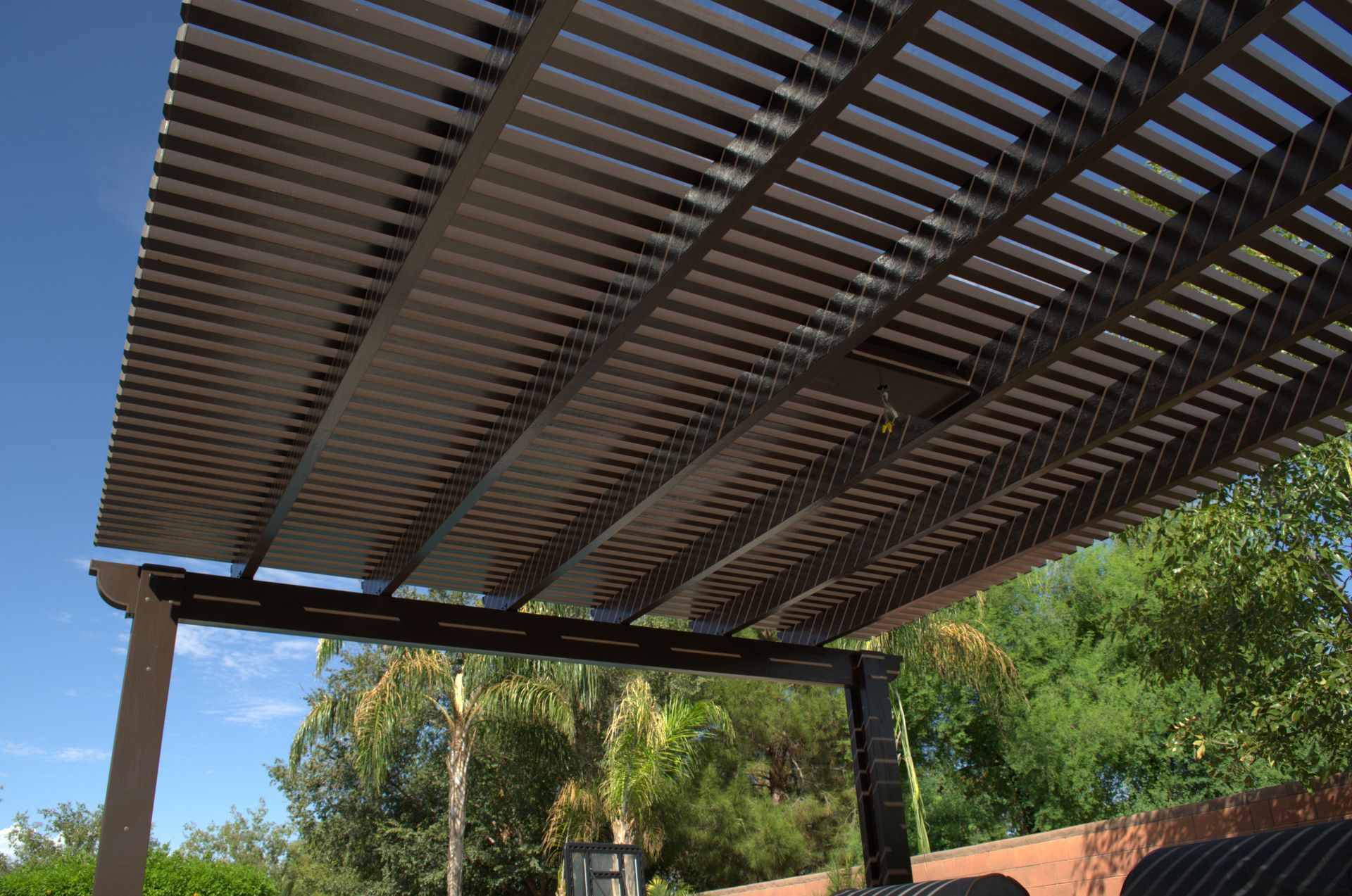 Southwest Patio's durable patio covers installed in a Phoenix home's backyard.