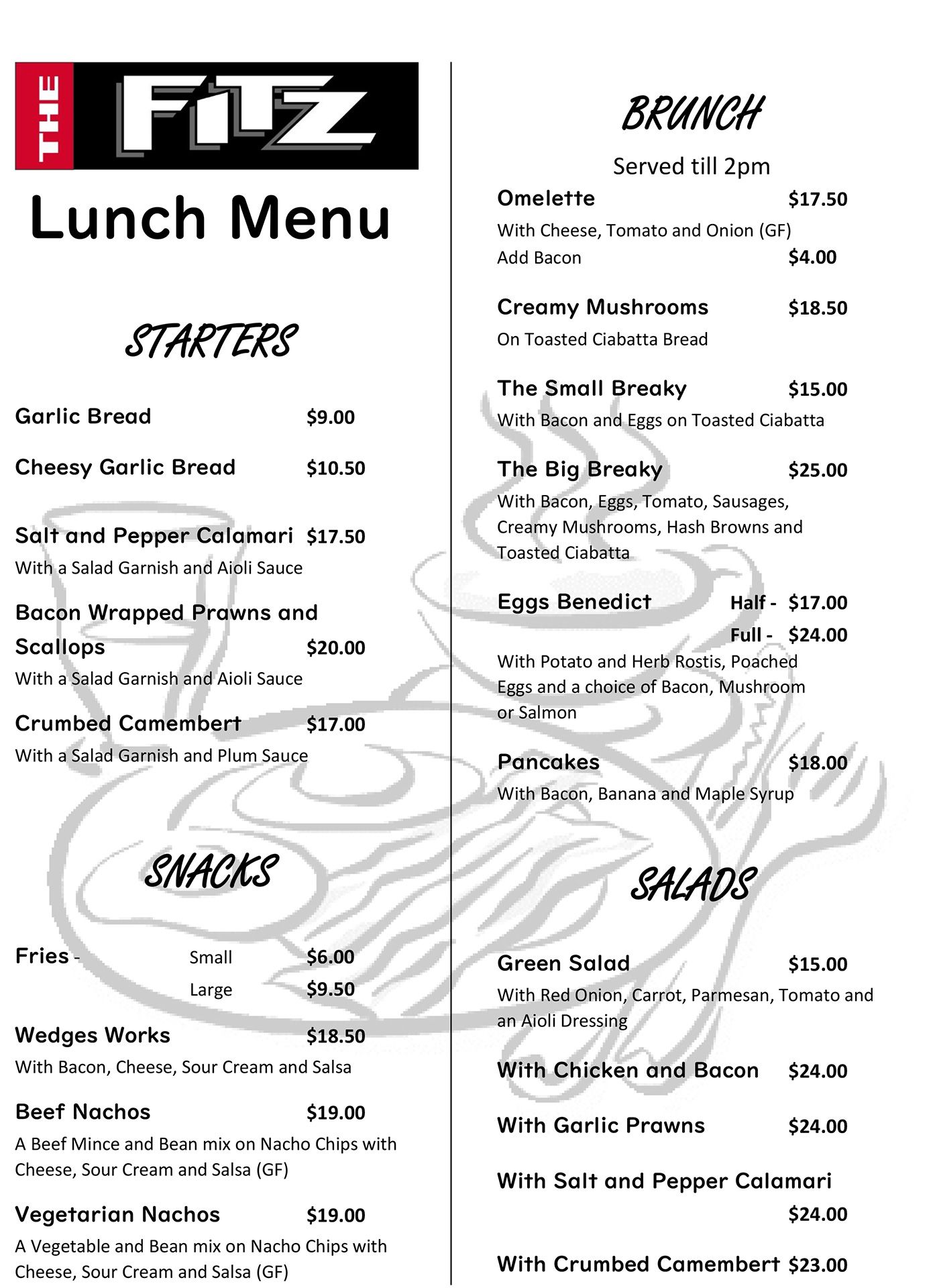 Family restaurant | New Plymouth, NZ | The Fitz