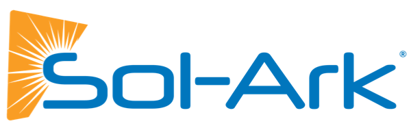 Sol-Ark logo in blue and orange with a stylized sunburst icon