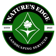 A logo for Nature's Edge Landscaping and Lawn care.
