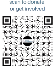 QR code for the MA's Foundation, with text 