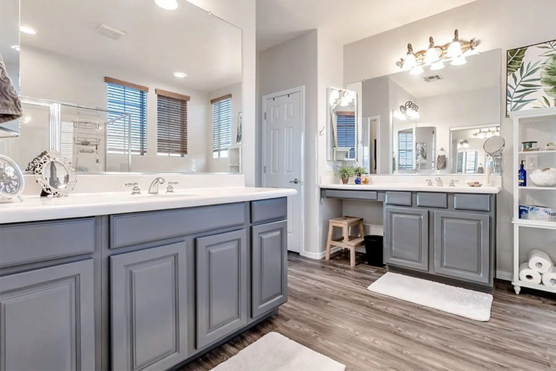 a kitchen is being remodeled with a refrigerator in the middle of the room .