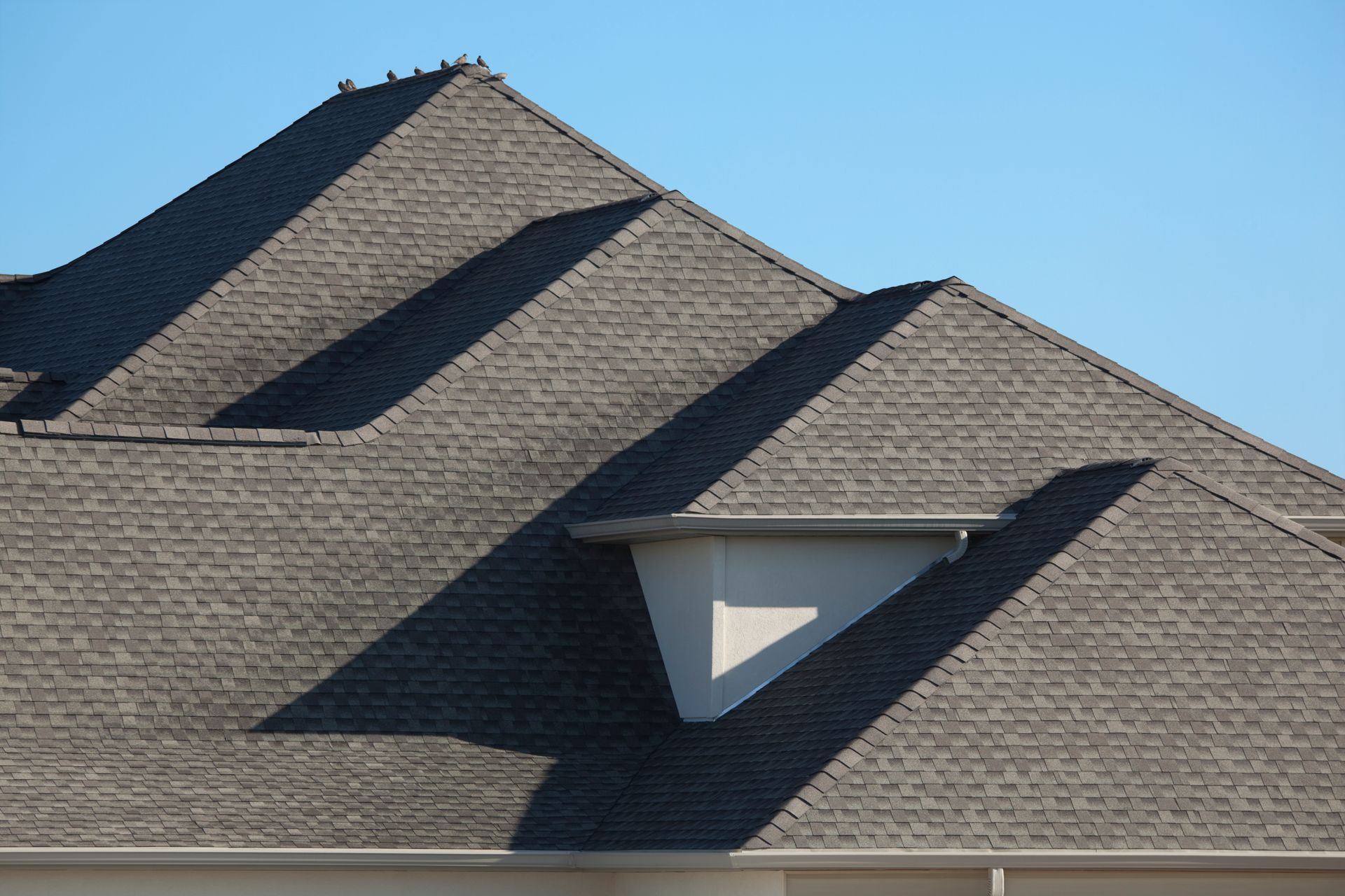 Roof Top Covered with Ceramic Shingles — Akron, OH — Troyer Roofing & Construction