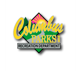 Columbus Parks & Recreation Department logo in green and gold on white background