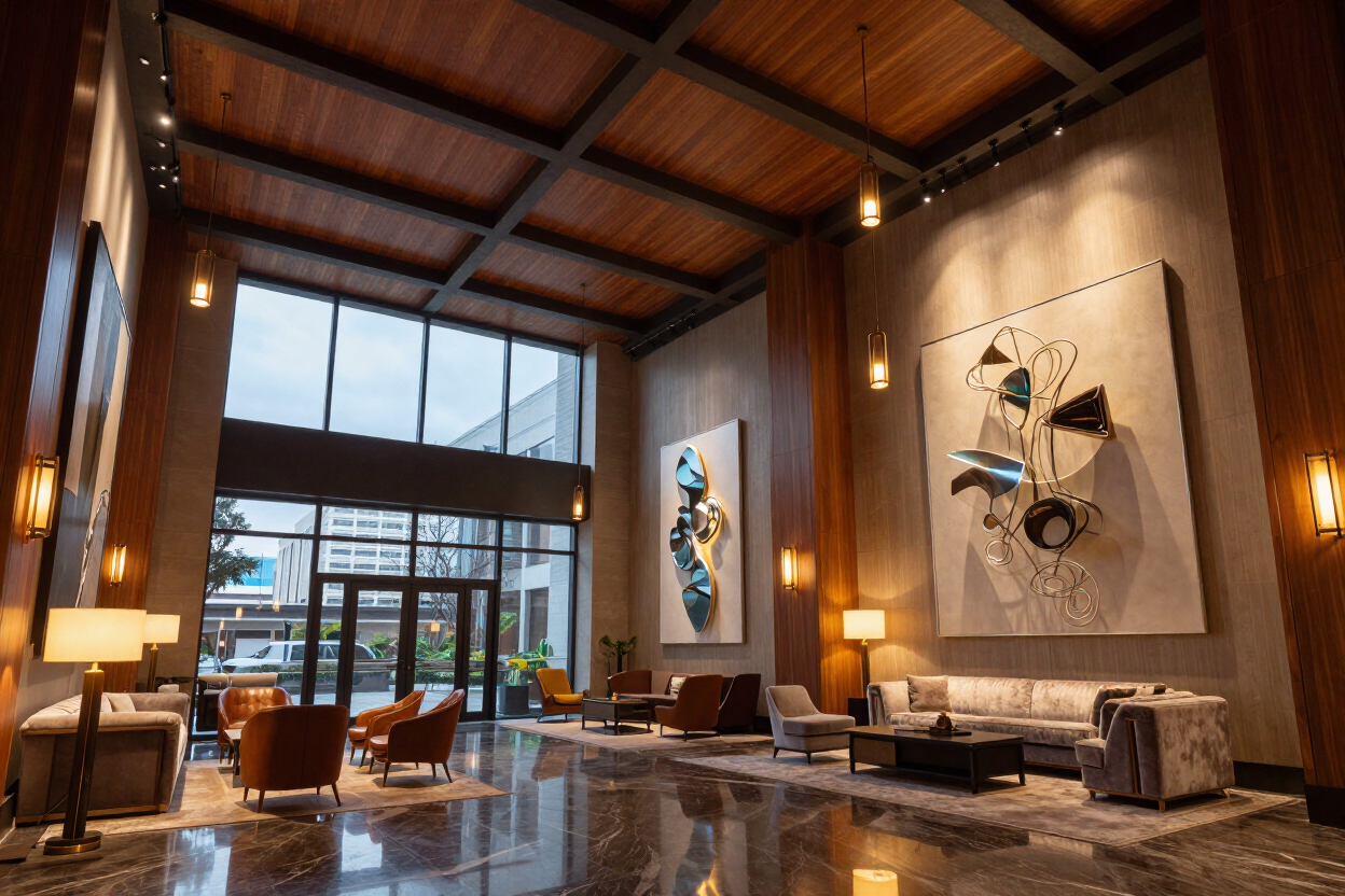 The Whitley hotel lobby