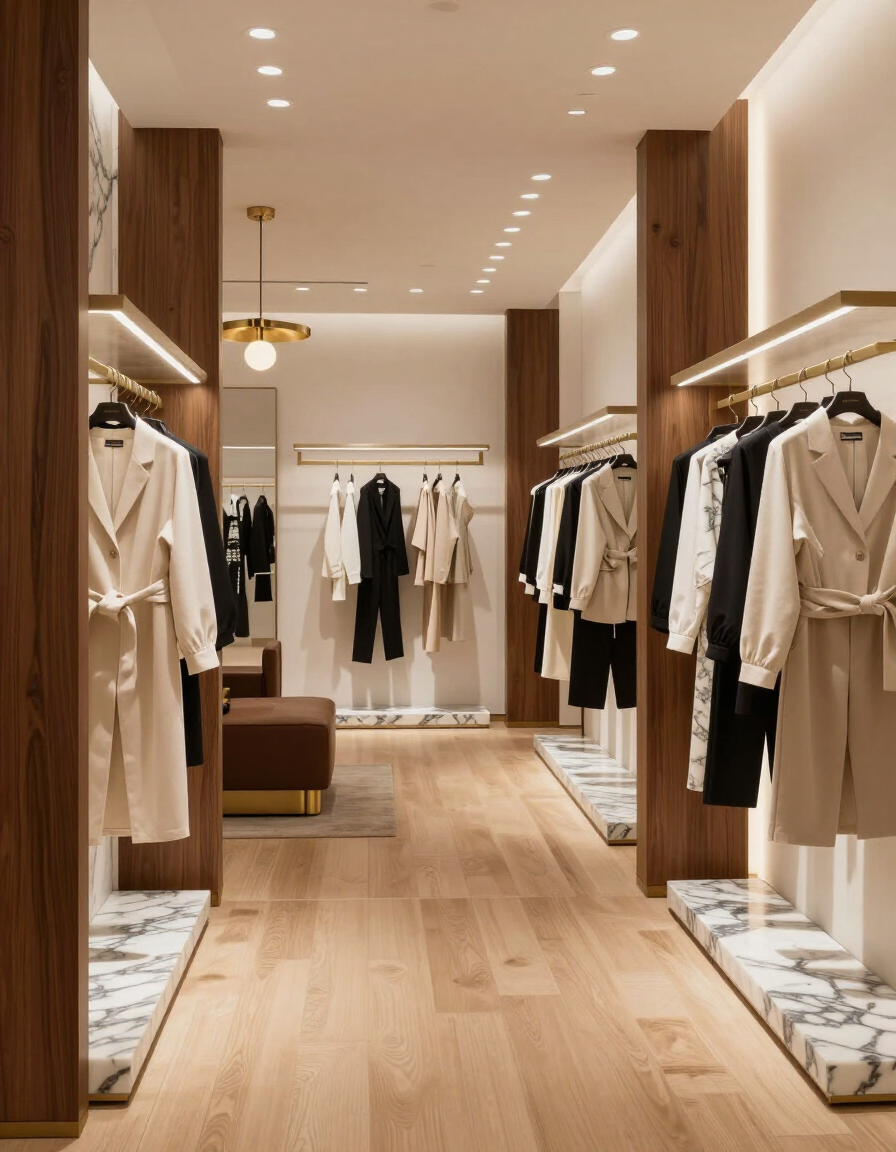 Upscale Buckhead boutique interior