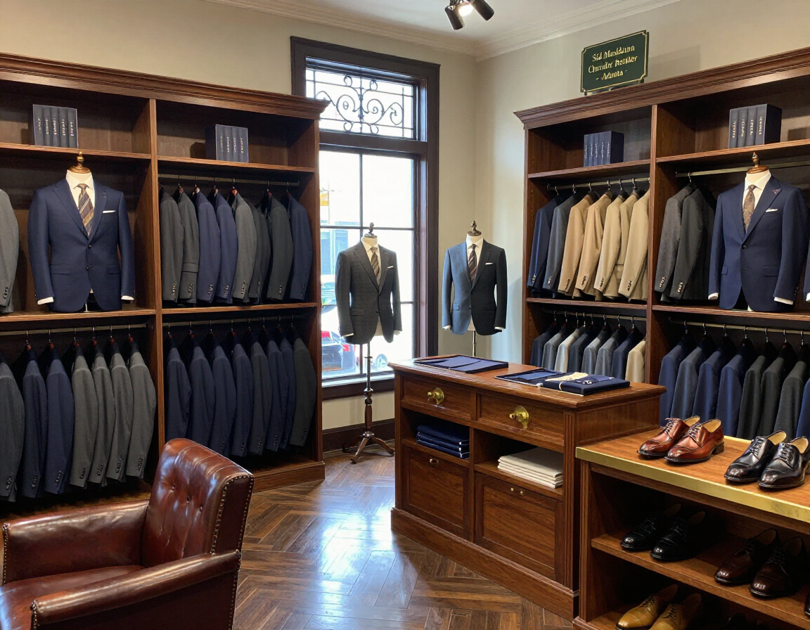 Sid Mashburn menswear interior