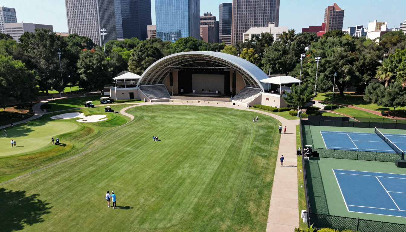 Chastain Park Atlanta aerial