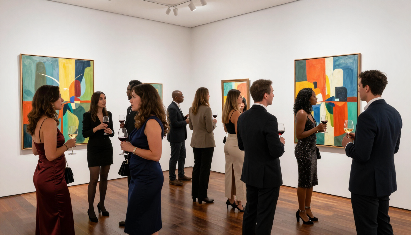 Buckhead Gallery Walk opening night