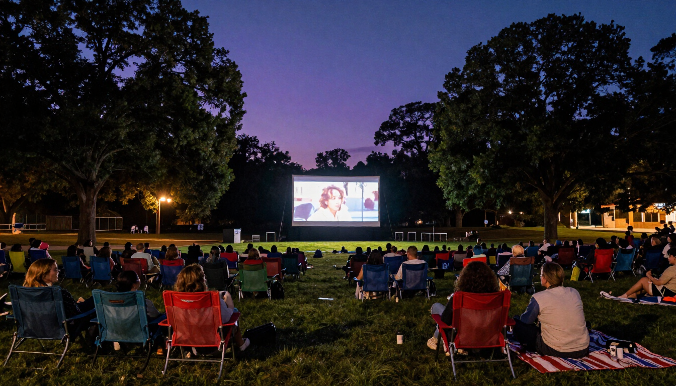 Chastain Park outdoor film screening