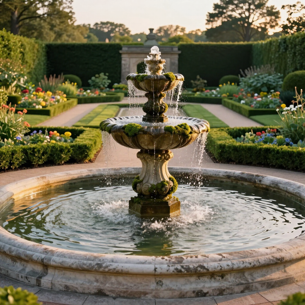 Swan House formal gardens