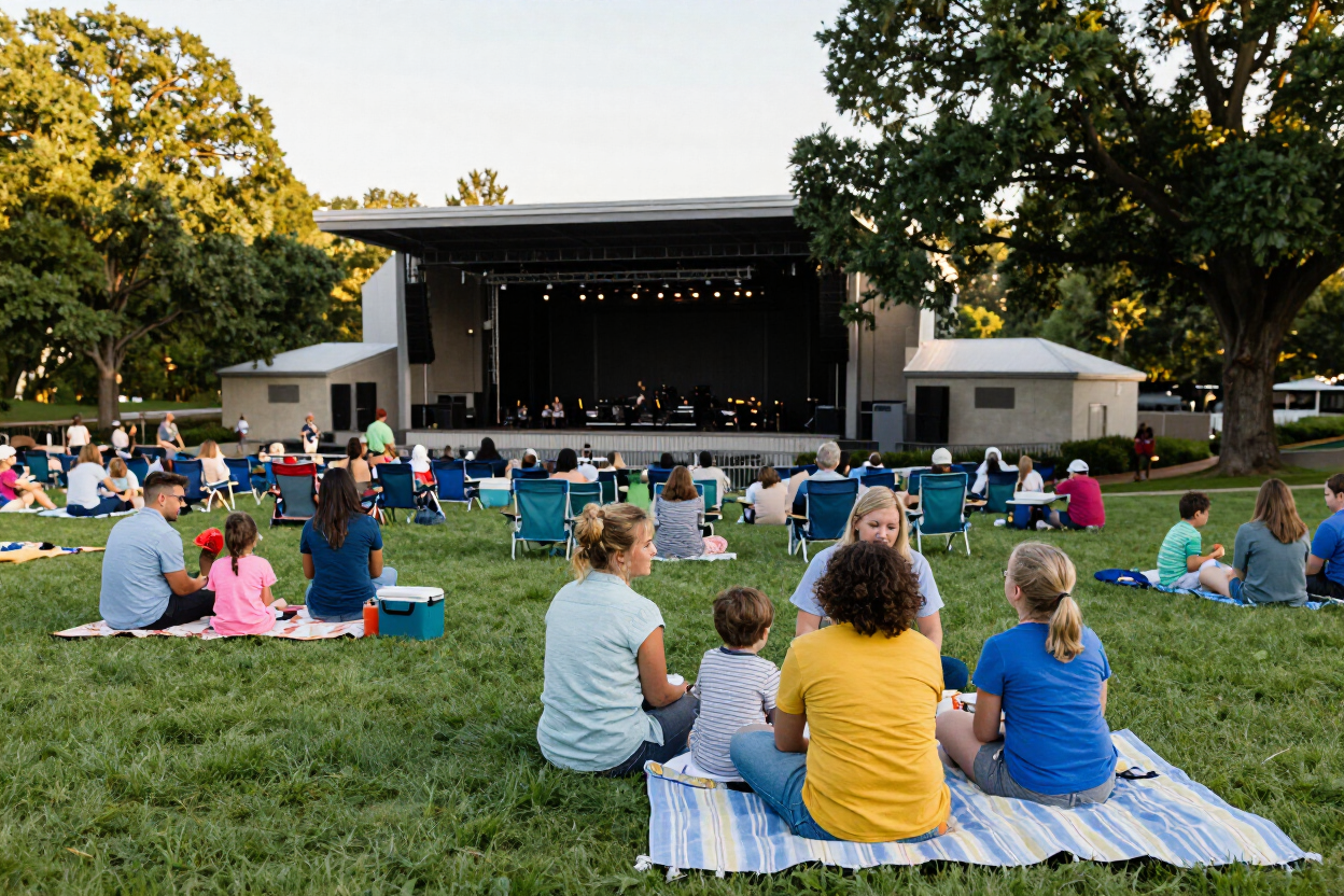 Families at Chastain Park Amphitheatre