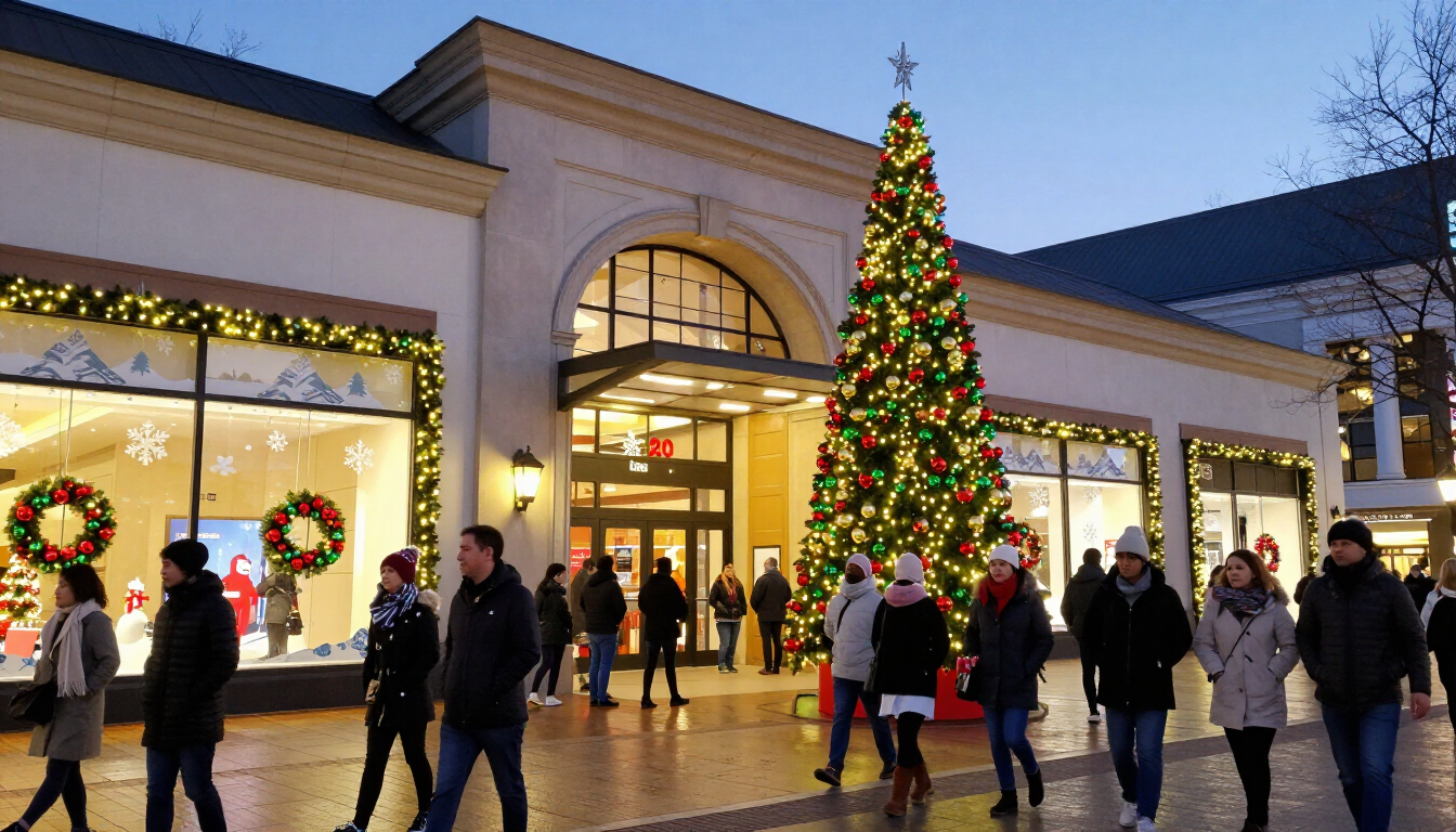 Lenox Square holiday decorations Atlanta