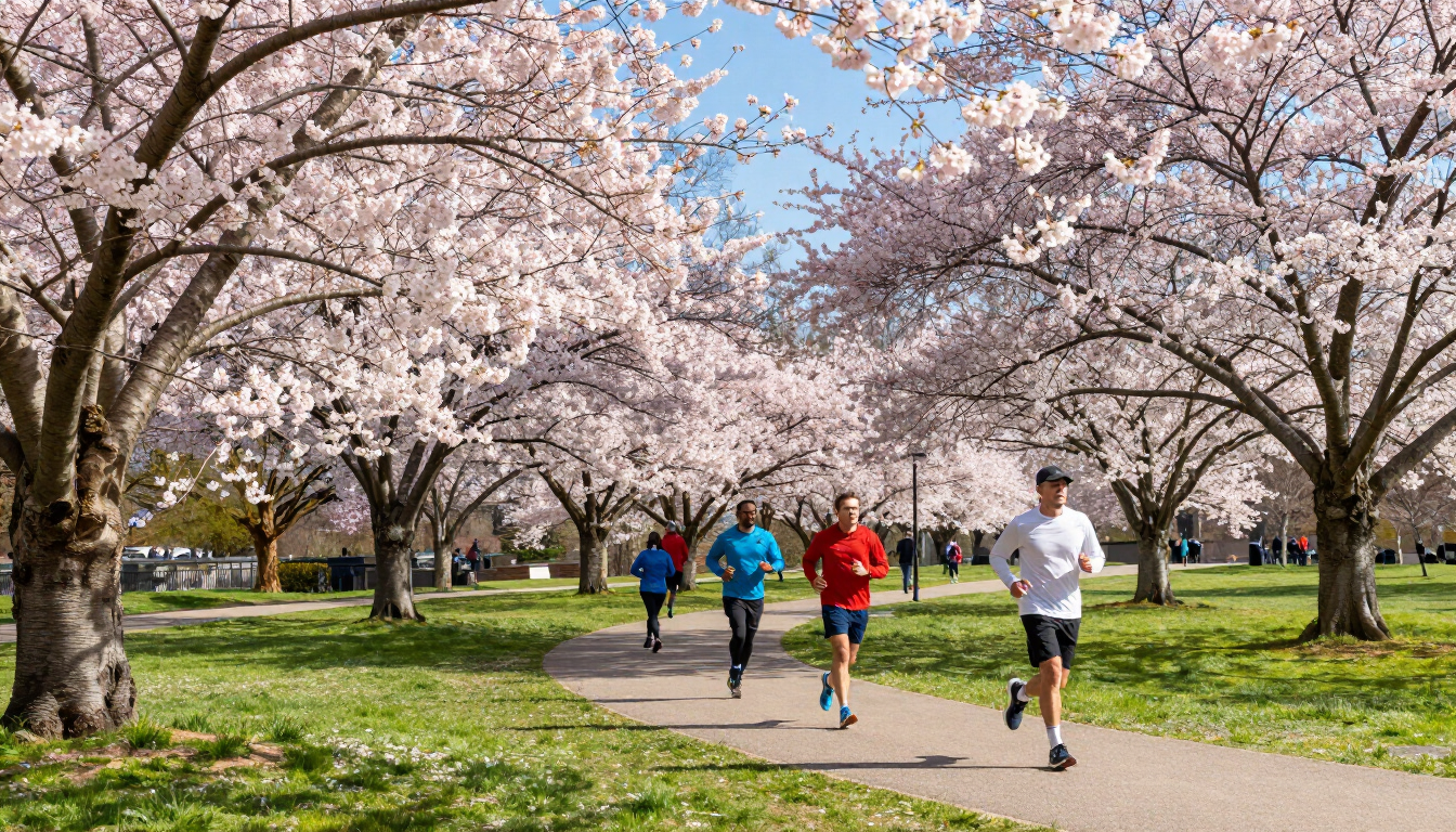 Chastain Park spring bloom Atlanta